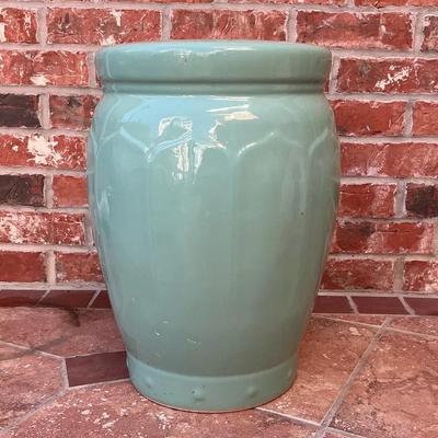 Outdoor Ceramic Glazed Planter Stand Stool  
