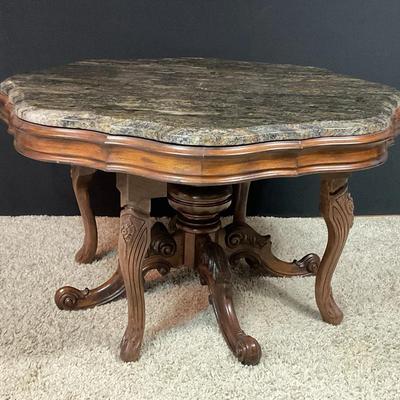 Ornate Coffee Table With Eight Legs