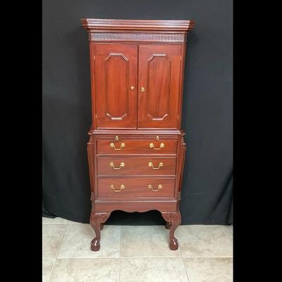 Queen Anne Style Jewelry Armoire