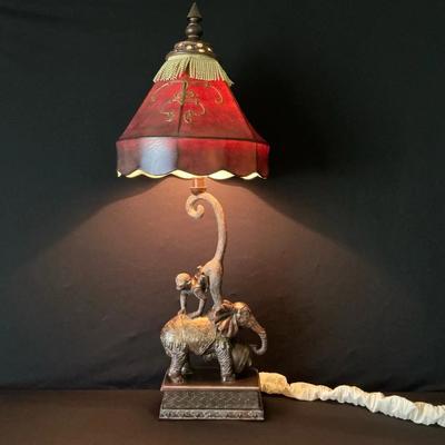 Monkey And Elephant Table Lamp 