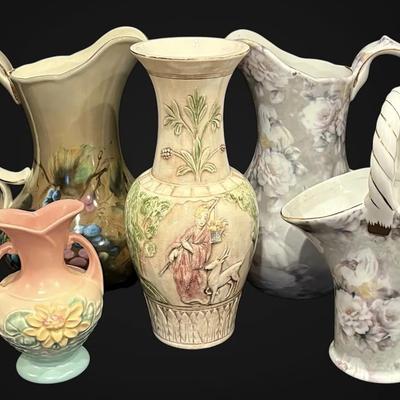Floral China & Pottery Vases
