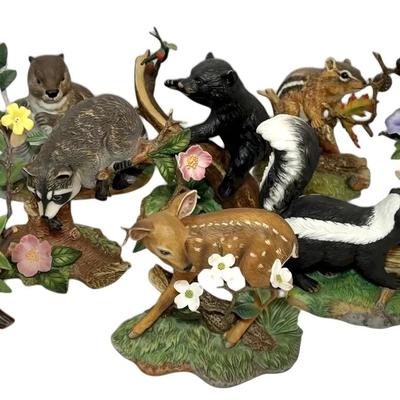 Lenox Porcelain Woodland Creature Figurines