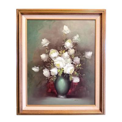 Floral Still Life Painting, Signed