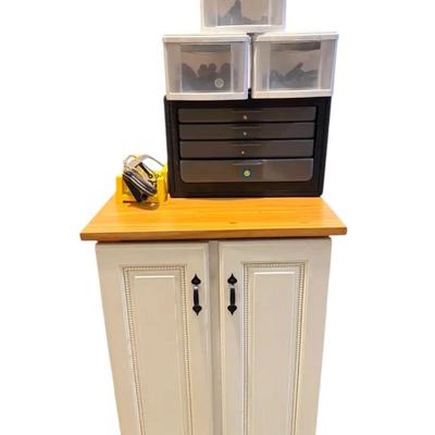 Rolling Cabinet, Craftsman Toolbox, & Tools