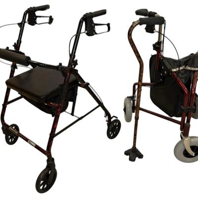 Rollator, Adjustable Cane, & Tri-Walker