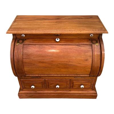 Vintage Oak Half-Sized File Cabinet