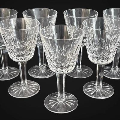 Waterford Crystal Lismore Claret Wine Glasses (7)