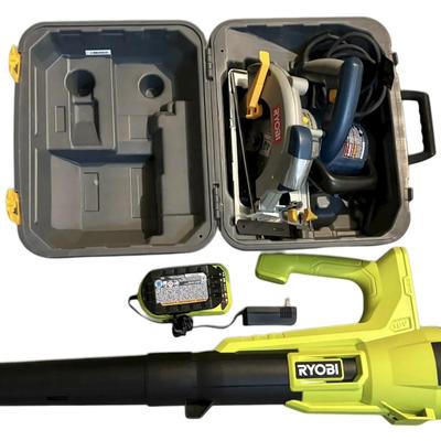 Ryobi 18V Blower & Circular Saw