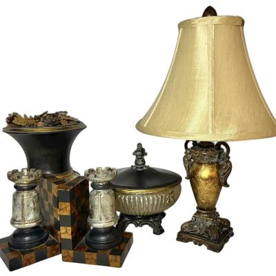 Home Decor in Black, Gold, & Bronze
