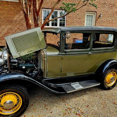 1931 Model A with hood open