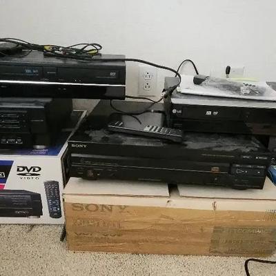 Collection Of Home Audio & Video Equipment (5), Panasonic, JVC, Sony, LG, Toshiba 