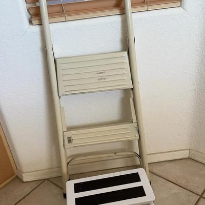2 Foldable Step Stools - Single Step And 2 Step Kitchen or Garage 