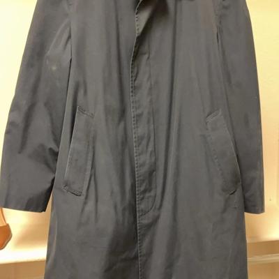 London Fog Trench Coat - Navy Blue - Size 42 Reg