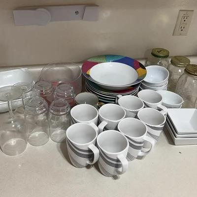 Kitchen Essentials - Bowls, Plates, Cups, Mugs, Wine Glasses
