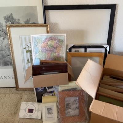 Ansel Adams & C. Winterle Olson Floral Print + Assortment of Frames