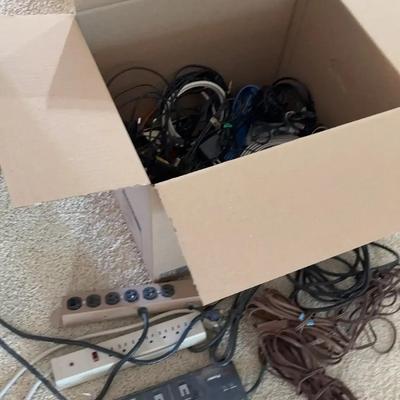 So Many Extension Cords, Power Strips & Assortment of Other Cords