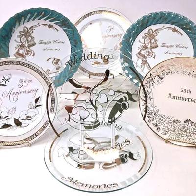 "Lefton" Wedding Anniversary Plates and Others