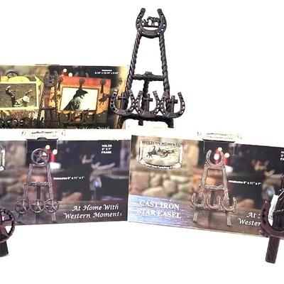 "Western Moments" Cast Iron Easels #1