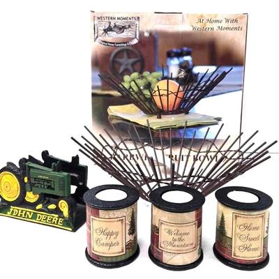 "Western Moments" Fruit Bowl and Other Decor 