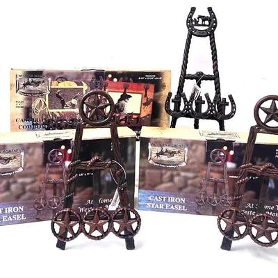 "Western Moments" Cast Iron Easels #2