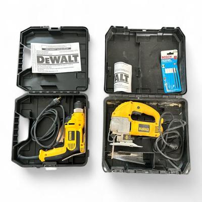 DeWalt and Stanley Power Tools Set with Cases and Accessories