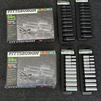 Pittsburgh socket and wrench set new in package hand tools lot