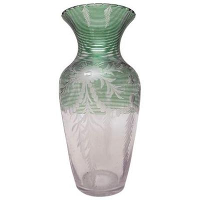 Sale Photo Thumbnail #21: Lot 020   
Hawkes Signed Etched Glass Vase