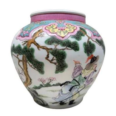 Sale Photo Thumbnail #32: Lot 031   
Chinese Republic Period Famille Rose Cachepot