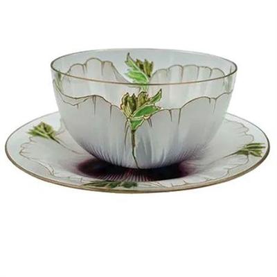 Sale Photo Thumbnail #33: Lot 032   
Meyers Neff Enamel Glass Plate and Bowl