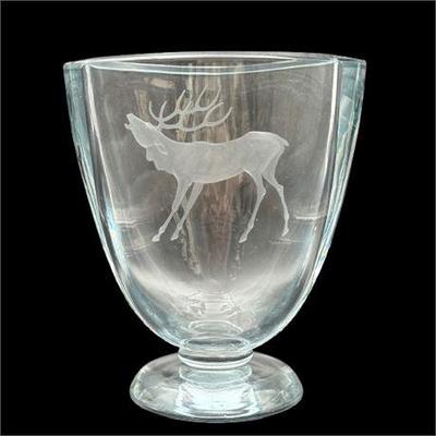 Sale Photo Thumbnail #46: Lot 045  
Strombergshyttan Swedish Crystal Vase