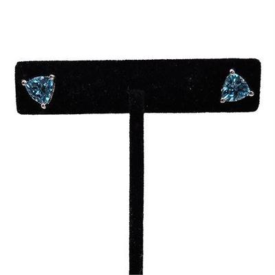 Lot 022   3 Bid(s)
Sterling Silver Blue Topaz Stud Earrings