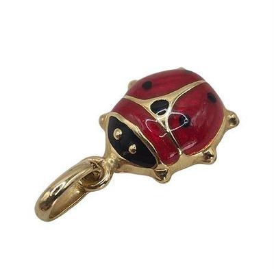 Lot 021  
14K Yellow Gold Italian Ladybug Pendant