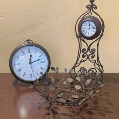 Decorative Metal Pottery Barn Clock and More