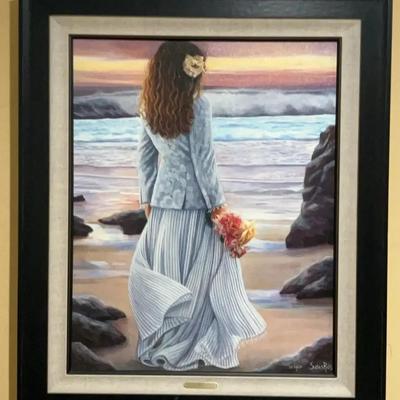 SIGNED "Rose" "Pelican Lane" by Susan Rios #26/50 w/COA