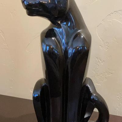 Royal Haeger Pottery Art Deco Black Panther