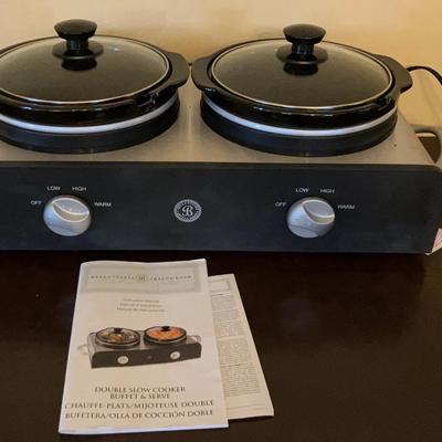Bella Cucina Double Slow Cooker Buffet & Serve