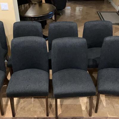 Set of 9 Upholstered Chairs 