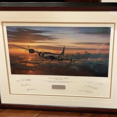 Crew-Signed Lithograph, "Dawn,The World Forever Changed" by William Phillips 
