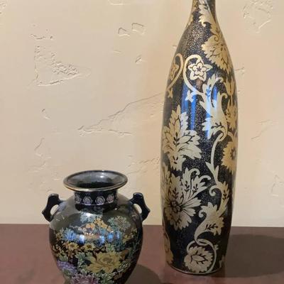 Gold Embellished Vases 