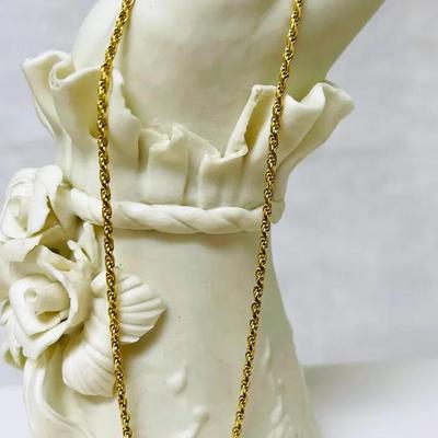 ”Milor” Italian Sterling Gold-tone Anklet