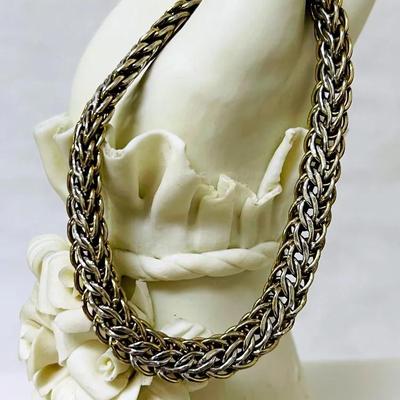 Two-Tone Byzantine Chain Bracelet