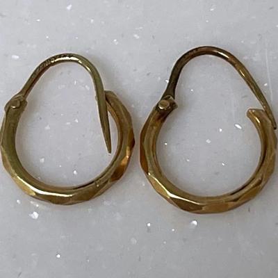 14K Gold Hoop Earrings