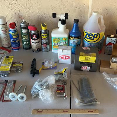 Hardware & Lubricants - Garage Door Lube, Nails, Zeppelin House Cleaner