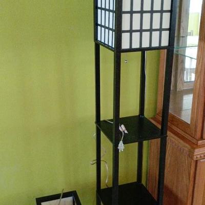 Two IKEA Style Lighting Fixtures - Floor Lamp, Table Lamp