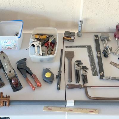 Hand Tools - Hammers, Stanley Bench Plane, Metal Files