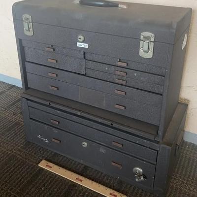 Vintage Kennedy Kits Metal Machinist Toolbox 22x22x10