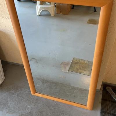 Wooden Wall Mirror 28x52