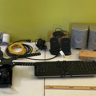 Misc Electronics Lot - Eero Mesh Internet Router, 3in1 Visual Earpick, Tv Mounts