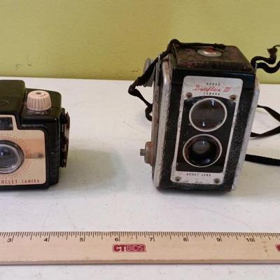 Vintage / Antique Kodak Cameras -Brownie Bullet, Duaflex III
