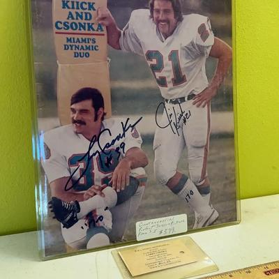“The Blood & Thunder Boys” Larry Csonka & Jim Kiick Autographed Picture